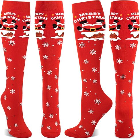 2 Pairs Pencil Socks for Men or Women, Funny Crazy Silly Knee High Socks Back to School Socks for Pencil Lover Teacher Students(S/M) in Saudi Arabia