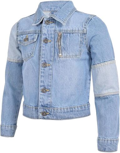 Jacket Coat Jeans Long Sleeve Denim Bomber Jacket Gifts for Boys Age 3-4, 5-6, 7-8, 9-10, 11-12 & 13 Years in Saudi Arabia