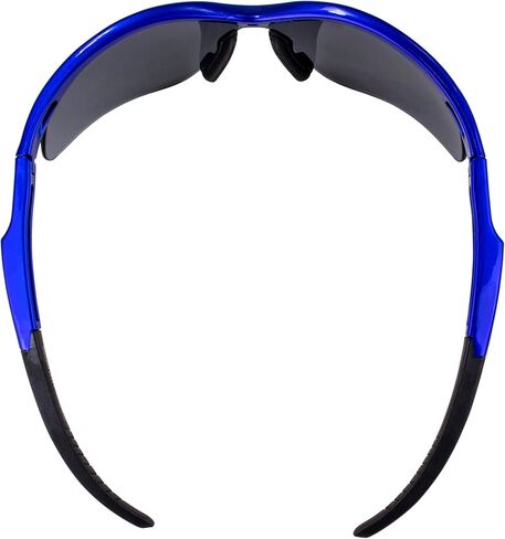 Global Vision Fast Freddie Sports & Motorcycle Safety Sunglasses for Men Blue Frame w/Smoke Lenses ANSI Z87.1 Safety-Rated in Saudi Arabia
