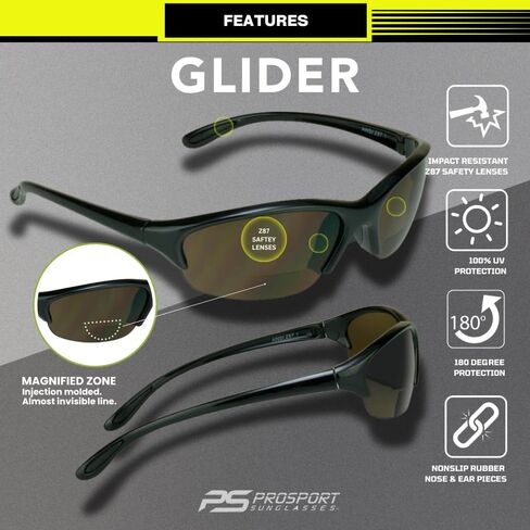 proSPORT Bifocal Reader Sunglasses Safety Z87 Smaller Size Cycling Motorcycle Riding in Saudi Arabia