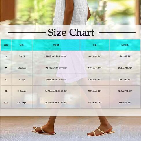 Bermuda Shorts for Women Knee Length Summer Casual Beach Elastic Waist Drawstring Comfy Trendy Long Sweat Shorts in Saudi Arabia