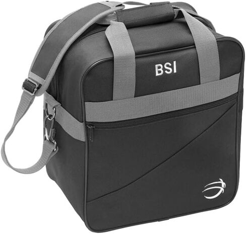 BSI Solar Bowling Carry Bag that Holds One Bowling Ball and has Interior Shoe Pockets that Hold Up to Size 13 Shoes- Black in Saudi Arabia