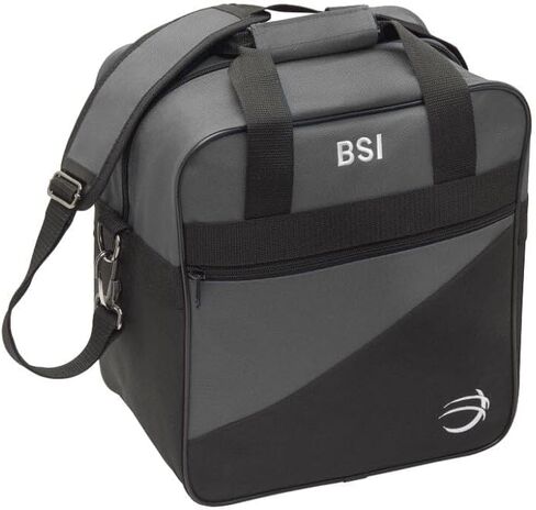 BSI Solar Bowling Carry Bag that Holds One Bowling Ball and has Interior Shoe Pockets that Hold Up to Size 13 Shoes- Black in Saudi Arabia