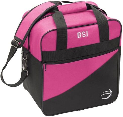 BSI Solar Bowling Carry Bag that Holds One Bowling Ball and has Interior Shoe Pockets that Hold Up to Size 13 Shoes- Black in Saudi Arabia