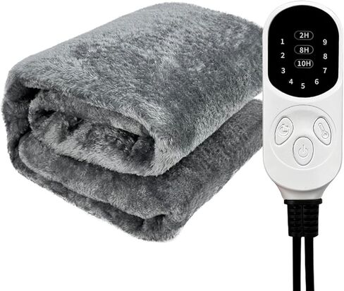 Gonetre Car Heating Blanket 12V 48W Soft Warm Flannel Fast Heating Breathable Electric Blanket for Camping Road Trips 100x75cm in Saudi Arabia