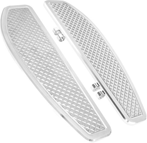 مضاد للانزلاق Chrome Rider Rider Footboards foot for Harley Touring/Road King/Road Glide/Street Glide/Electra Glide/Ultra 1986-2023 ، Softail 1986-2017 in Kuwait