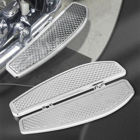 مضاد للانزلاق Chrome Rider Rider Footboards foot for Harley Touring/Road King/Road Glide/Street Glide/Electra Glide/Ultra 1986-2023 ، Softail 1986-2017 in Kuwait
