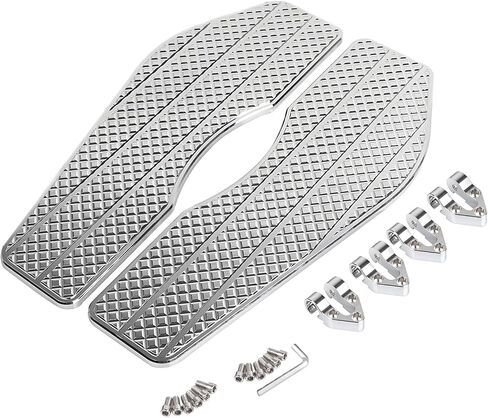 Chrome Anti-Slip Edrenged Rider Forboard Foot Foot Foot Foot for Harley Touring Road Street Electra Glide Ultra 1986-2023 Softail 1986-2017 in Saudi Arabia