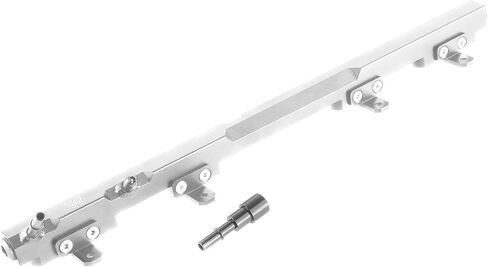 Billet Aluminum Fuel Rail For Jeep Wrangler TJ/Cherokee XJ 4.0L 97 98 99 00 01 (SILVER) in Kuwait