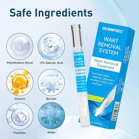 قلم RART & MOLE REAM FOR FACE & BODY - قلم مصحح علامة الجلد مع قضيب دقيق ، إزالة الثآليل الأخمصية ، صيغة عشبية طبيعية لطيفة لجميع أنواع البشرة (2) in Kuwait