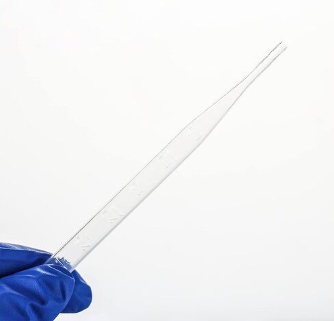 PEKYBIO Sterile Pasteur Pipettes 3ml Disposable Plastic Transfer Pipette Dropper 100Pcs Graduated Calibrated Lab Pipettes, Low Density Polyethylene (LDPE), Individual Peel-Pack, Vol. 7ml, 155mm Long in Saudi Arabia