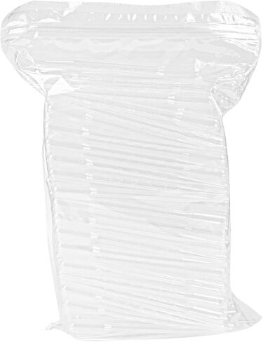 PEKYBIO Sterile Pasteur Pipettes 3ml Disposable Plastic Transfer Pipette Dropper 100Pcs Graduated Calibrated Lab Pipettes, Low Density Polyethylene (LDPE), Individual Peel-Pack, Vol. 7ml, 155mm Long in Saudi Arabia