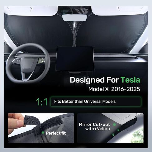 2025 ترقية Zanch Car Front Windshield Sun Shade - Ultimate UV Protection & Heat LineDuctionlinnovative No Light Technology -DesignLperfect for Sedans Mini Mini ، Medium (64 "x32") in Kuwait