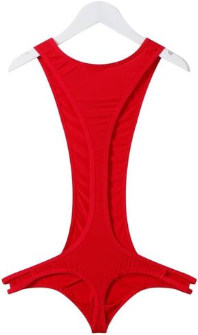 Jockmail Men's Sexy Youtard Bodysuit ثونغ معلقة رقبة متكاملة بذلة ملابس داخلية ثونغ ملابس السباحة الداخلية in Saudi Arabia