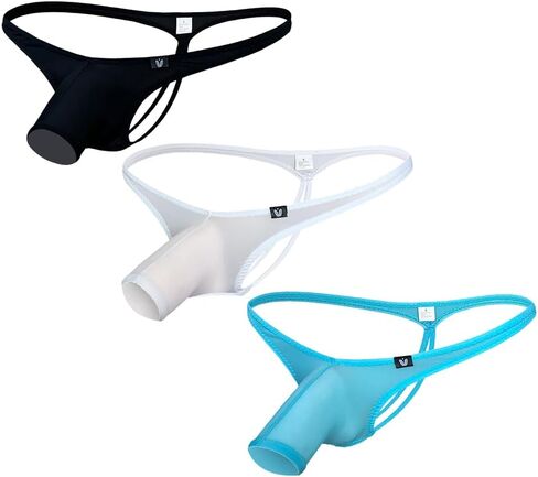 Gogobear رجالي الفيل أنف الأنف جوفاء خارج حزام رفيع مزدوج g-string thongs in Saudi Arabia