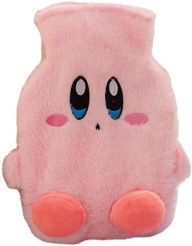 Cute Plush Hot Water Bag, Cartoon Hot Water Bottle with Cute Fleece Cover, Kawaii Design Hand Feet Warmer for Pain Relief, Cramps, Cozy Nights Gifts for Girls Boys Cold Winter (Smile) in Saudi Arabia