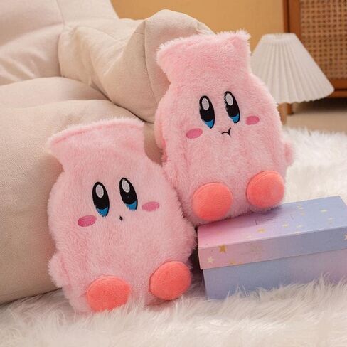Cute Plush Hot Water Bag, Cartoon Hot Water Bottle with Cute Fleece Cover, Kawaii Design Hand Feet Warmer for Pain Relief, Cramps, Cozy Nights Gifts for Girls Boys Cold Winter (Smile) in Saudi Arabia