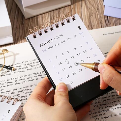 تقويم مكتب صغير 2024-2025 - يمتد من يوليو 2024 حتى ديسمبر 2025، تقويم مكتبي صغير لمدة 18 شهرًا، ورق سميك 250 جرام في المتر المربع بسلك مزدوج للمنزل أو المكتب (أخضر) in Kuwait