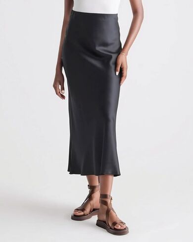 Womens 100% Mulberry Silk Skirts Casual Silk Maxi Skirt High Waisted Long Skirts Elegant Work Skirts Washable in Saudi Arabia