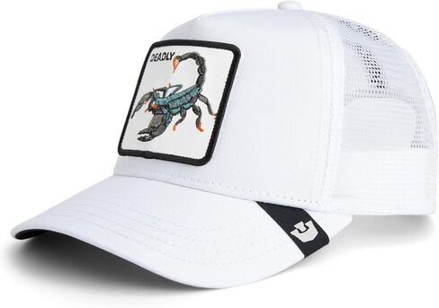 Goorin Bros. The Farm Unisex Original Adjustable Snapback Trucker Hat, White (The Deadly Scorpion), One Size in Saudi Arabia