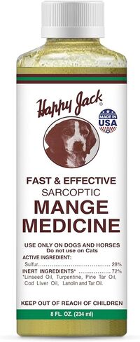 HAPPY JACK Dermacide Ointment, Dog Itch Relief, Hot Spot Treatment, Mange Treatment Dogs, Use on Mange Mite, Itching Eczemas, and as Dog Yeast Infection Treatment, 4 oz. in Saudi Arabia