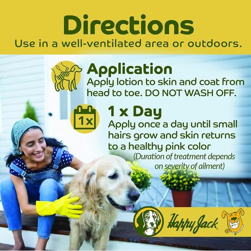 HAPPY JACK Dermacide Ointment, Dog Itch Relief, Hot Spot Treatment, Mange Treatment Dogs, Use on Mange Mite, Itching Eczemas, and as Dog Yeast Infection Treatment, 4 oz. in Saudi Arabia