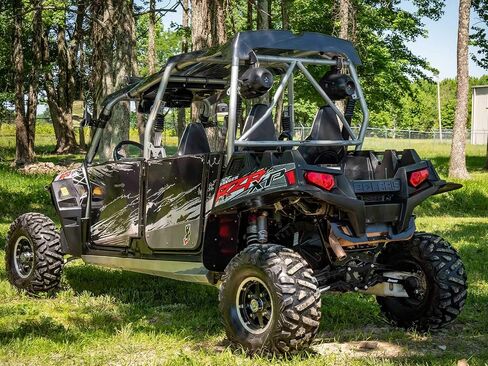 SuperATV High Clearance Boxed Rear Radius Arms/Rods for Polaris RZR XP 900 / XP 4 900 (2011-2014) - Black in Saudi Arabia