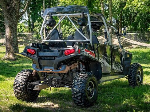 SuperATV High Clearance Boxed Rear Radius Arms/Rods for Polaris RZR XP 900 / XP 4 900 (2011-2014) - Black in Saudi Arabia