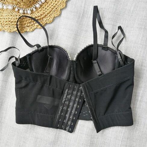 Fashion Beaded Diamond Street Dance Vest Slimming Shapewear Suspender Bra Female Performance Costume in Saudi Arabia