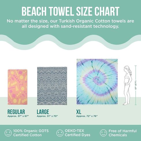 Sand Cloud Turkish Beach Towel - 100% Organic Cotton Turkish Bath Towels - Ultra Soft, Sand Free & Quick Dry Towel for Beach, Pool, or Picnic - As Seen on Shark Tank - Boho Terracotta in Saudi Arabia