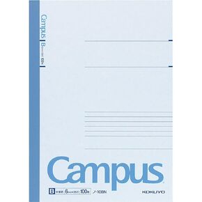 دفتر KOKUYO Campus، مقاس 7 مم، شبه B5، 100 ورقة، 30 سطرًا، وردي، عبوة من 5 قطع، مستورد من اليابان (NO-10AN) in Kuwait
