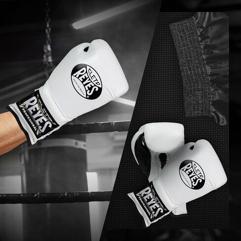 CLETO REYES Traditional Professional Boxing Gloves with Laces for Training, Sparring and Heavy Punching Bags for Men and Women, MMA, Kickboxing, Muay Thai, 12oz, Black CRE in Saudi Arabia