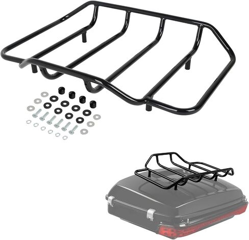 TCMT LOGGAGE RACK RAIL TOUR PACK TOUR TOP TOP FITS لـ HARLEY TOURING CVO ROAD KING GLIDE ELECTRA GLIDE ROAD GLIDE 1984-2025 ULTRA LIMITED 2014-2024 TRI GLIDE 2009-2022 in Kuwait