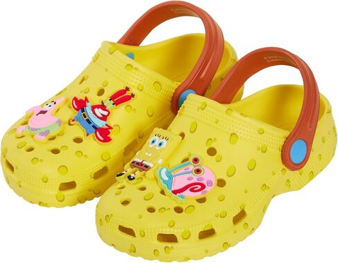 تسد squarepants Spongebob مع سحر صنادل الصنادل المتزحلقات الصيفية مع أحذية شاطئ العطلة في الكاحل in Kuwait