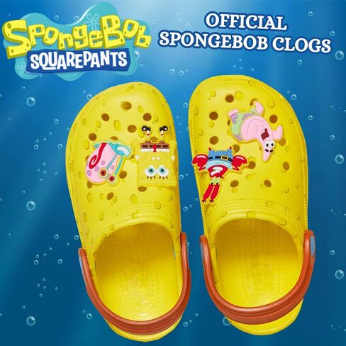 تسد squarepants Spongebob مع سحر صنادل الصنادل المتزحلقات الصيفية مع أحذية شاطئ العطلة في الكاحل in Kuwait