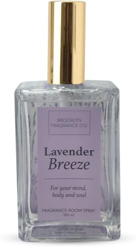 Brooklyn Fragrance Co. Ombre Spa Room Spray – Premium Lavender Breeze Scent - Long lasting Fragrance for Home, Office or Bathroom – Air Freshener Rectangle Spray bottle – 100 ml in Saudi Arabia