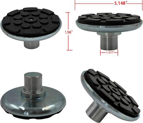 4 Car Lift Rubber Tray Heightening Feet Plus High Leg Pads Shaft Diameter 35mm in Saudi Arabia