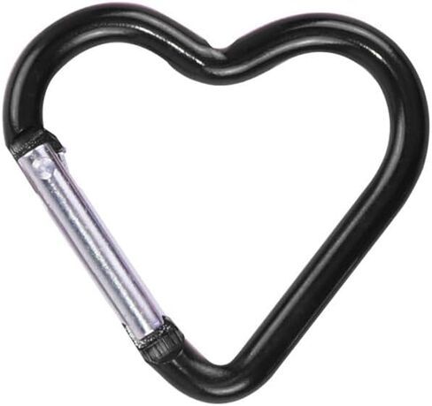 Pink Heart Snap Hooks Carabiner Hook Clip Key Holder Aluminum Alloy Keychain Clips for Outdoor Traveling Walking Lightweight Aluminum Alloy Keychain Clip Backpack Carabiner Rustproof，Accessory in Saudi Arabia