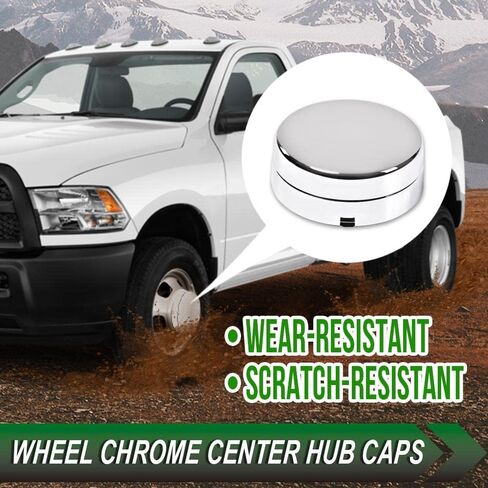 VRracing 2PCS Wheel Center Caps Compatible with 2003-2017 Dodge Ram 3500 1-Ton Dually Wheel Chrome Center Hub Caps Pair in Saudi Arabia