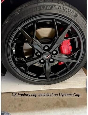C8 Corvette DynamicCaps Show Edition Floating Center Caps - Self Leveling Spinning Hub Cap - Set of 4 for 2020-2025 Corvettes in Saudi Arabia