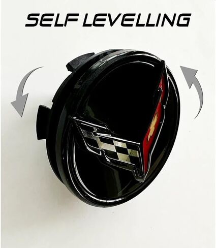 C8 Corvette DynamicCaps Show Edition Floating Center Caps - Self Leveling Spinning Hub Cap - Set of 4 for 2020-2025 Corvettes in Saudi Arabia