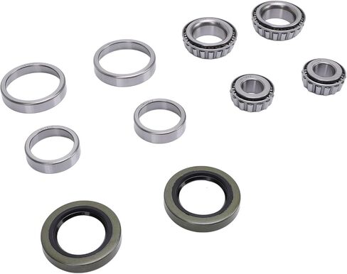 Trailer Wheel Rebuild Kit, LM11949 LM11910 LM67048 LM67010 Bearing Kit, Premium Chrome Steel Bearings, Smooth and Efficient Vehicle, with Protector, Professional for 1 1 4in 3 in Saudi Arabia