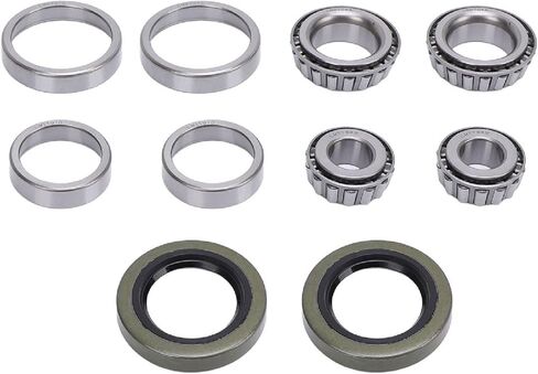 Trailer Wheel Rebuild Kit, LM11949 LM11910 LM67048 LM67010 Bearing Kit, Premium Chrome Steel Bearings, Smooth and Efficient Vehicle, with Protector, Professional for 1 1 4in 3 in Saudi Arabia