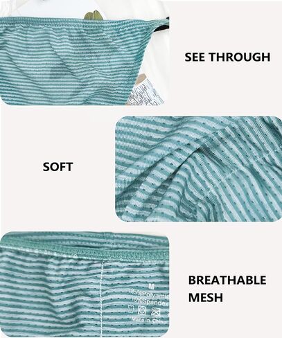 Men's See Through Bikini Low Rise Sexy Briefs Mesh Breathable Bulge Pouch Underwear in Kuwait