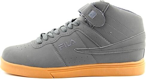 Fila Vulc 13 Men's Basketball Fashion Sneakers Shoes, High-Top Ankle Strap Support (White/Monument Fade/White, 9) in Kuwait