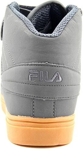 Fila Vulc 13 Men's Basketball Fashion Sneakers Shoes, High-Top Ankle Strap Support (White/Monument Fade/White, 9) in Kuwait