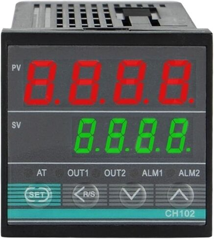 48 * 48mm Multy Inport K e J Pt100 0-10V 4-20MA PID OUTPUT SSR RELAY AC 220V 24VDC 380V TEMPERTY (2ALARM و 0-10V PID ، 110-220V 4-20MA IP) in Kuwait