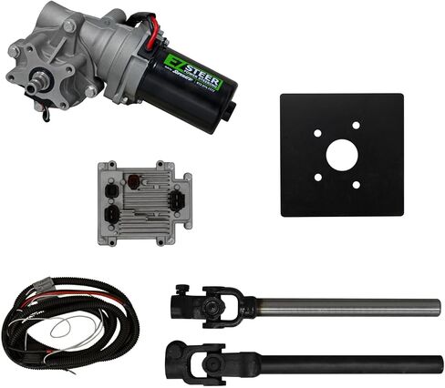 SuperAtv UTV EZ-Steer Universal Power Steering Kit (400 واط) | استخدم مع Sprints Mini و Buggys و Rock Crawlers و Mowers والمزيد | مهاوي التوجيه العلوية والسفلية | وحدة التحكم الإلكترونية وأسلاك الأسلاك in Saudi Arabia