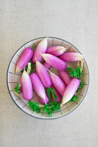 الأول من سلسلة من الفجل الاصطناعي - ديكور معلق نابض بالحياة للمطبخ ، عروض المنزل - الخضروات المثالية فوقي لللكنات الريفية ، مجموعة من 8 in Kuwait