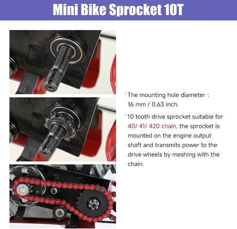 60T Substrocket 420 Chain Mini Bike Rike Assembly مجموعة استبدال CT200U BT200X in Saudi Arabia